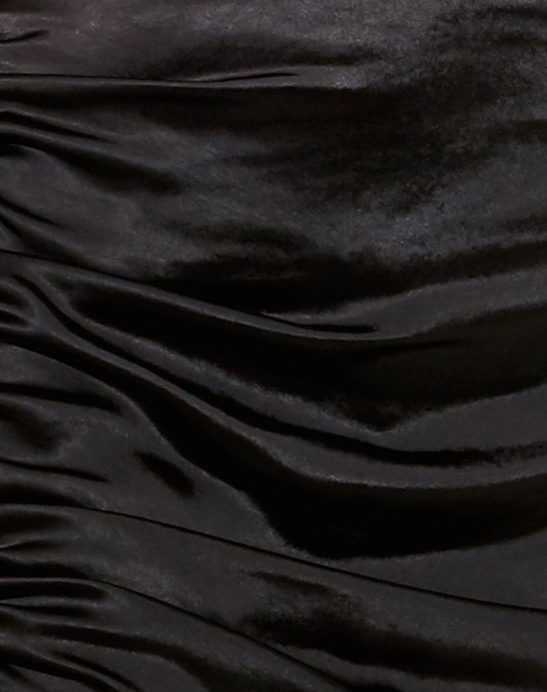 Image of Romalia Mini Skirt in Satin Black