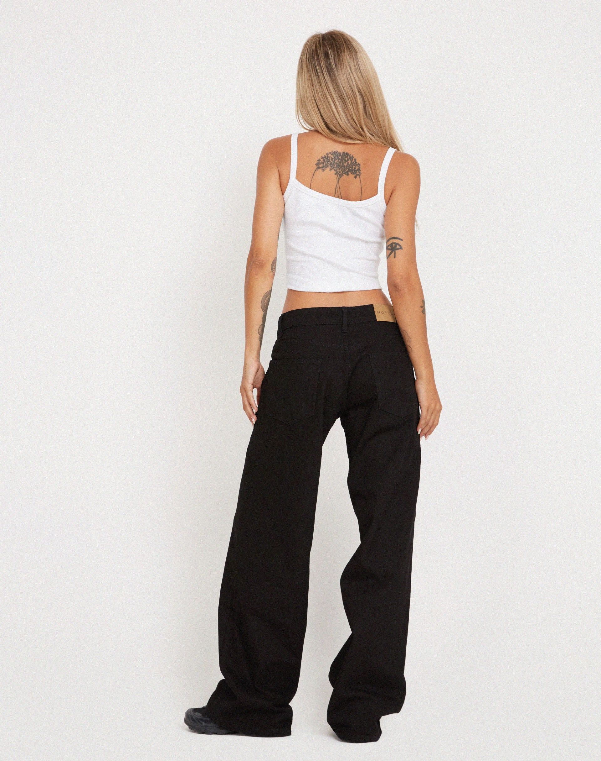 Black Extra Wide Jeans Roomy