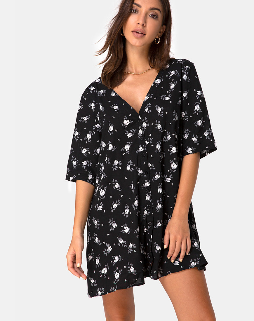 Image of Rosella Swing Dress in Dark Tulip