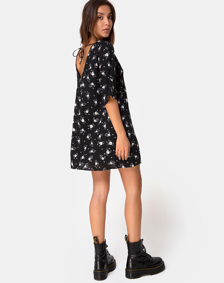 Image of Rosella Swing Dress in Dark Tulip
