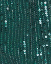 Drape Sequin Forest Green
