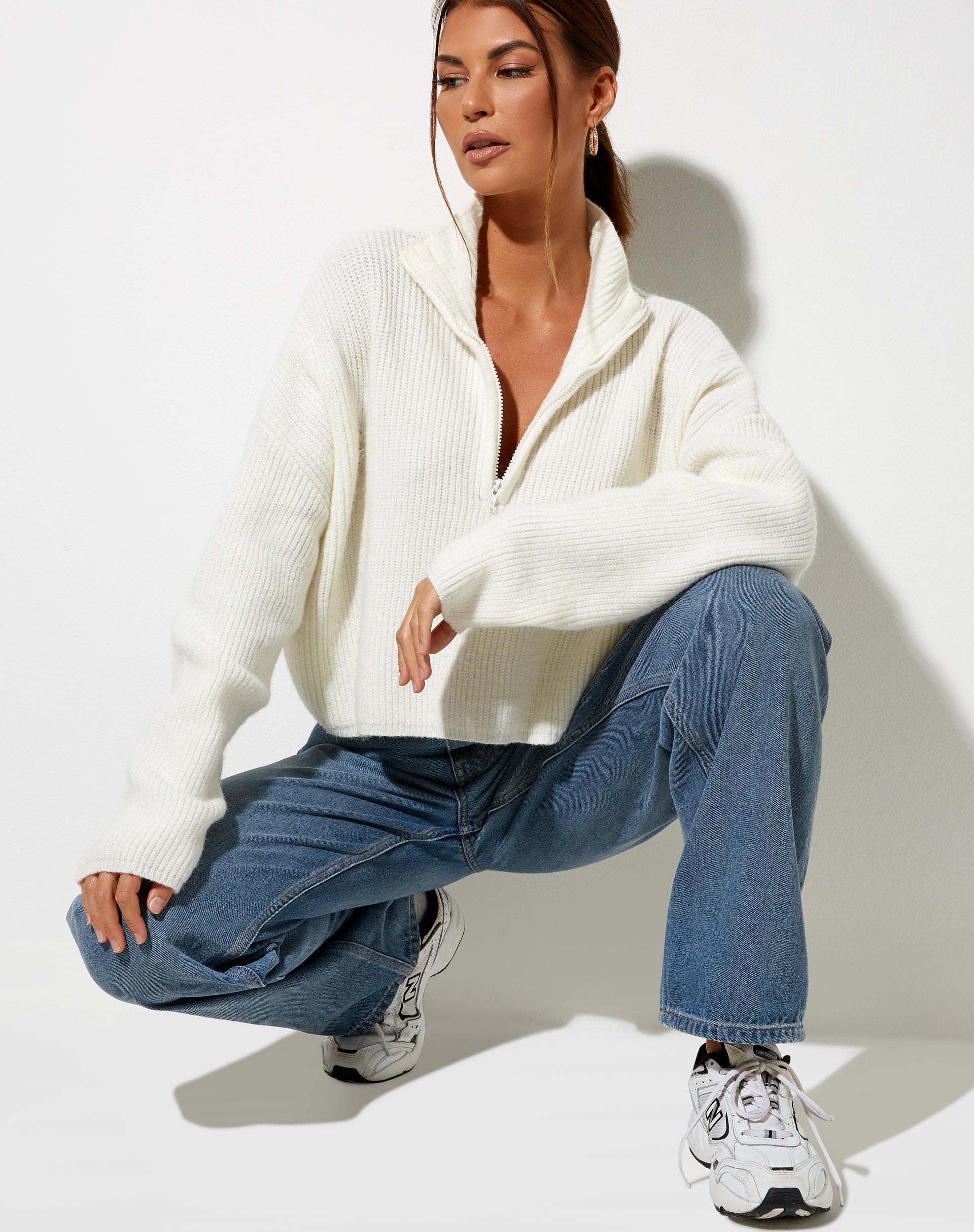 Image of Saba Jumper in Knit Ivory