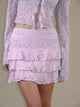 image of Camigo Mini Skirt in Lace Dusty Pink