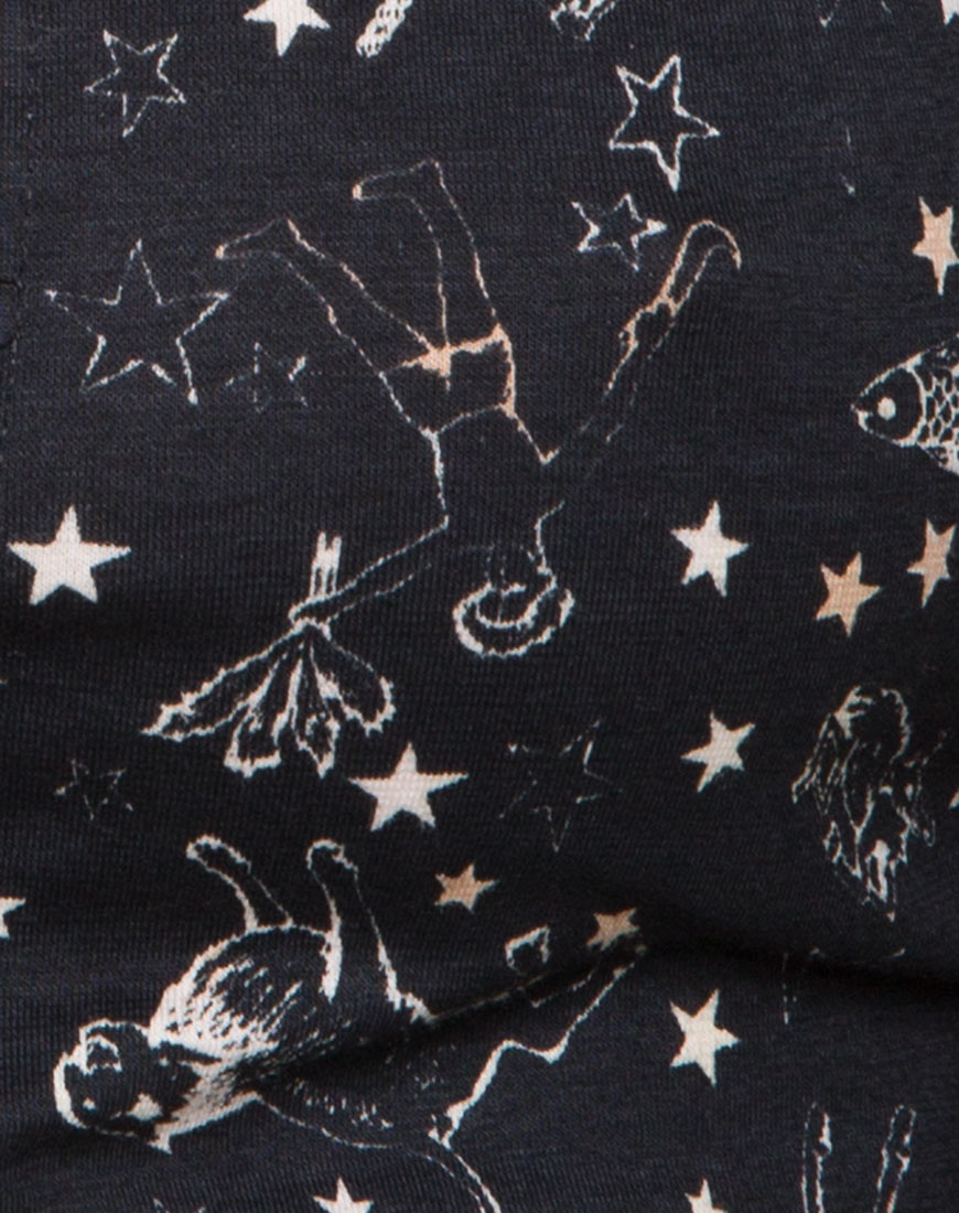 Image of Kahi Mini Skirt in Astro Black