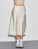 Image of Piya Midi Skirt in Satin Vintage Rose Garland