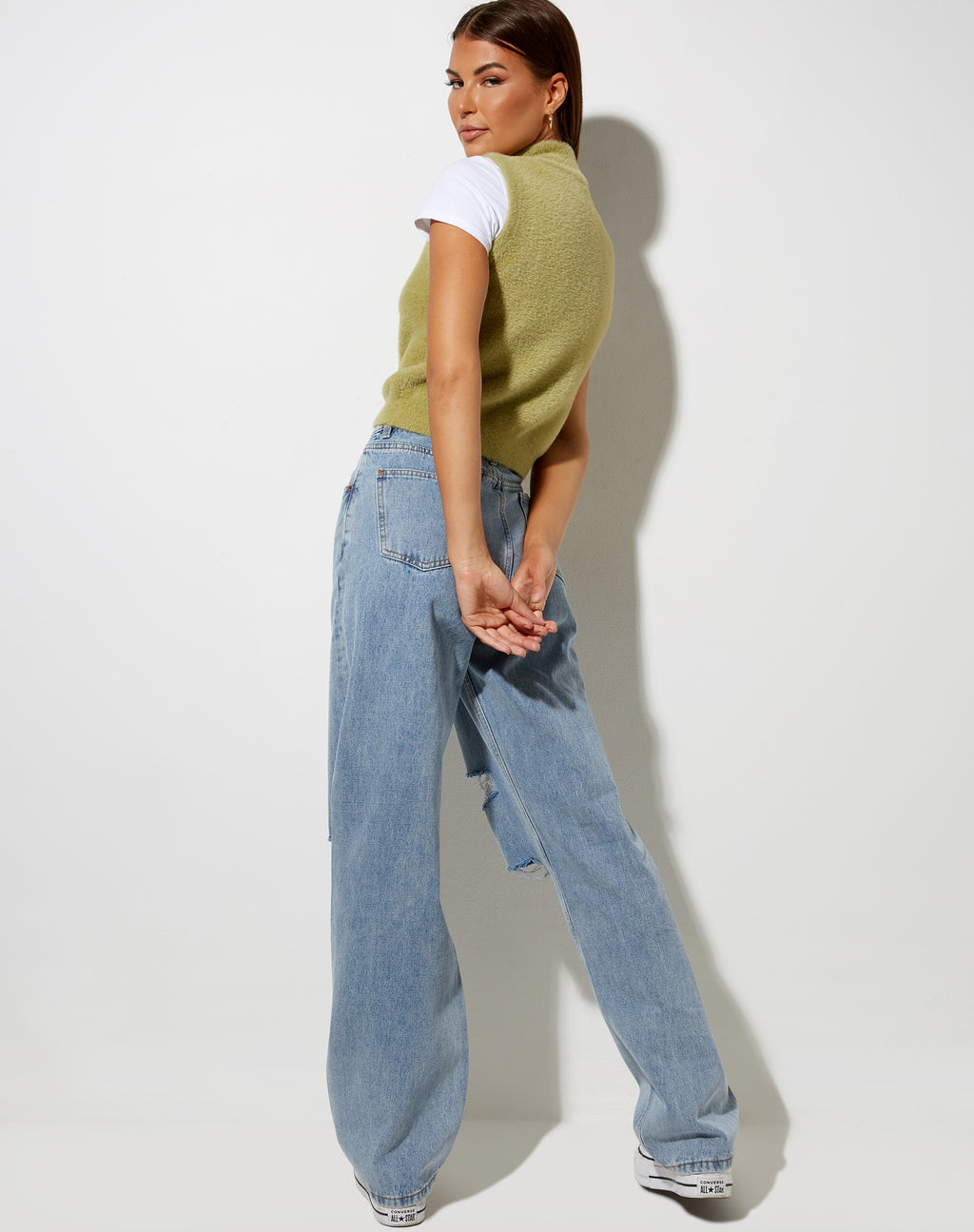 Sai Tank Top in Knit Green