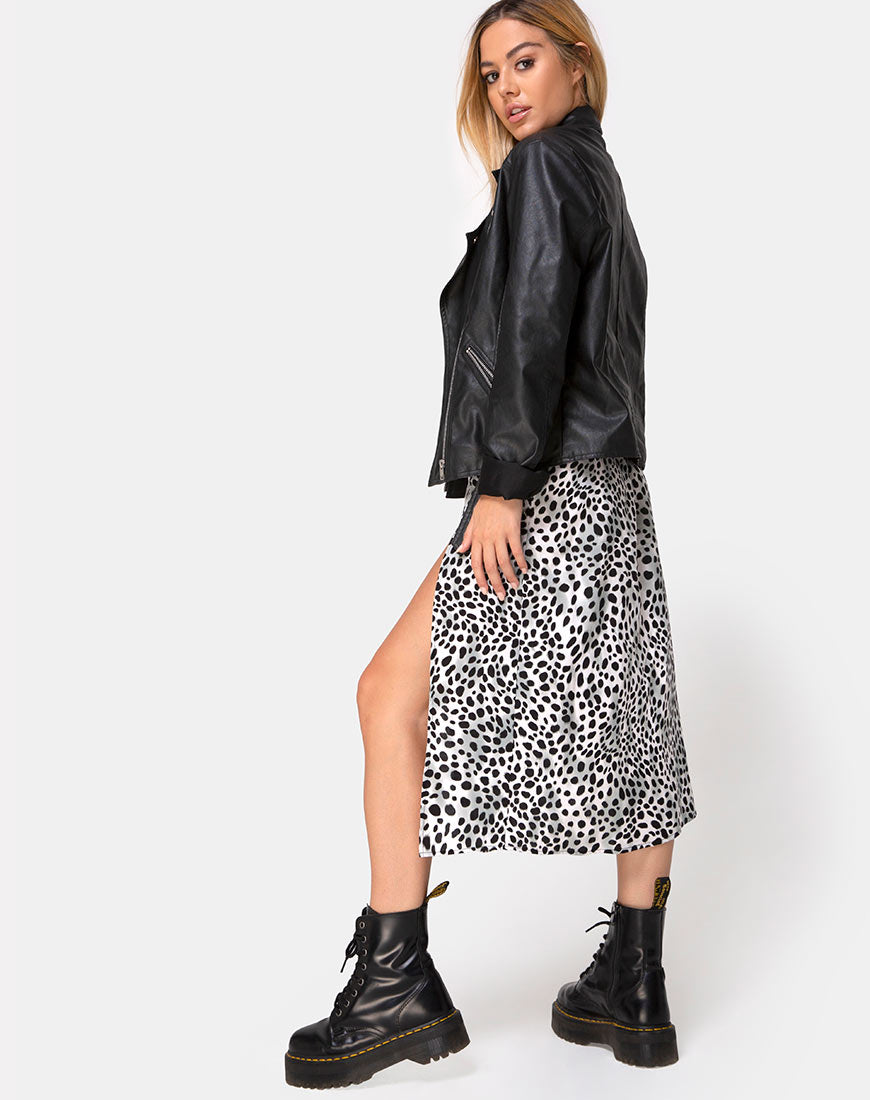 Image of Saika Midi Skirt in Dalmatian