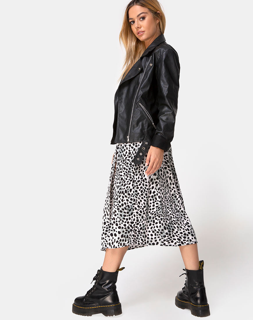 Image of Saika Midi Skirt in Dalmatian