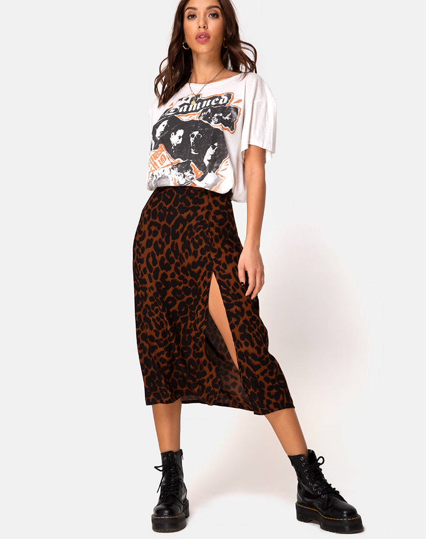 Image of Saika Skirt in Oversize Jaguar Brown