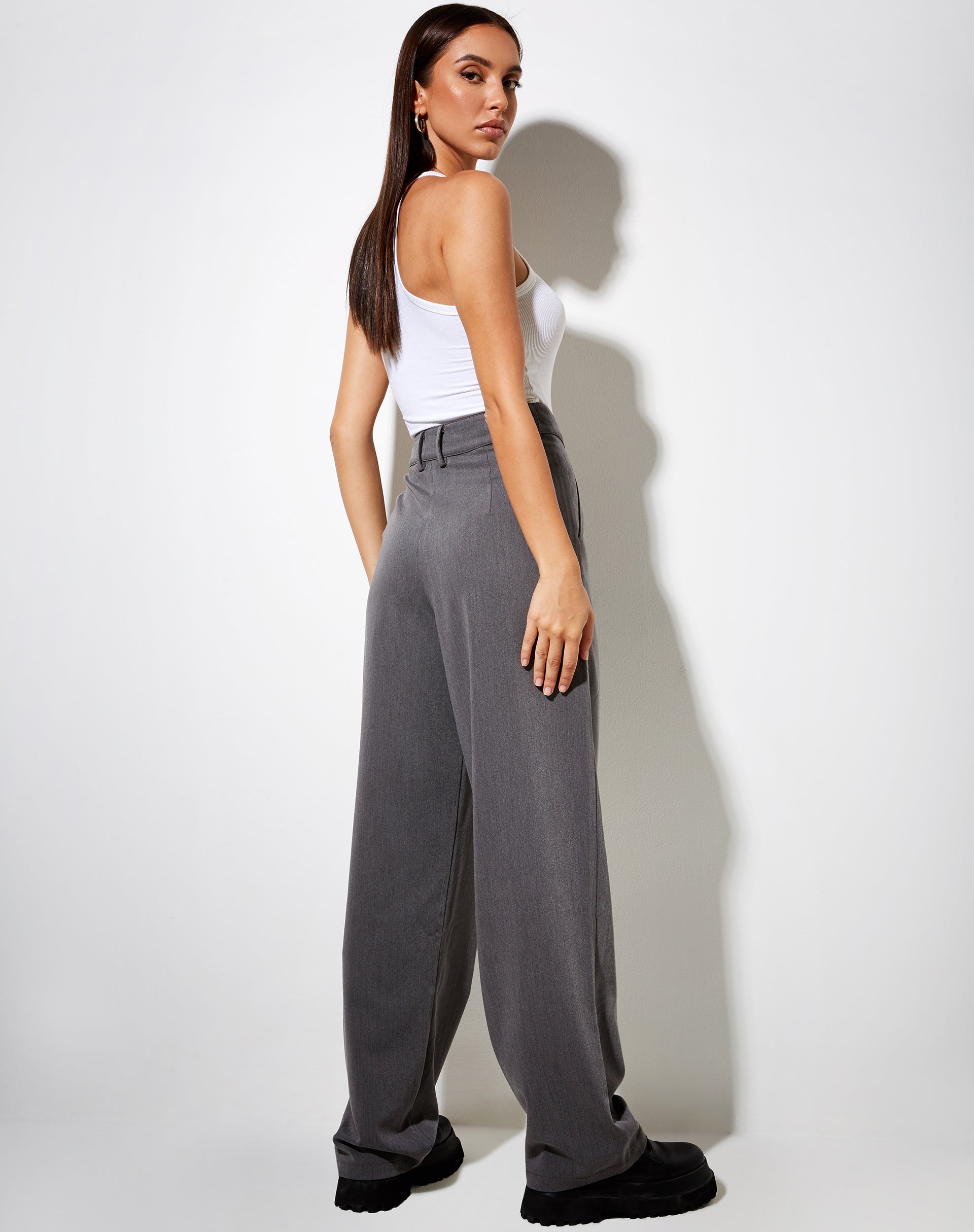 Image of Sakila Trouser in Tailoring Charcoal