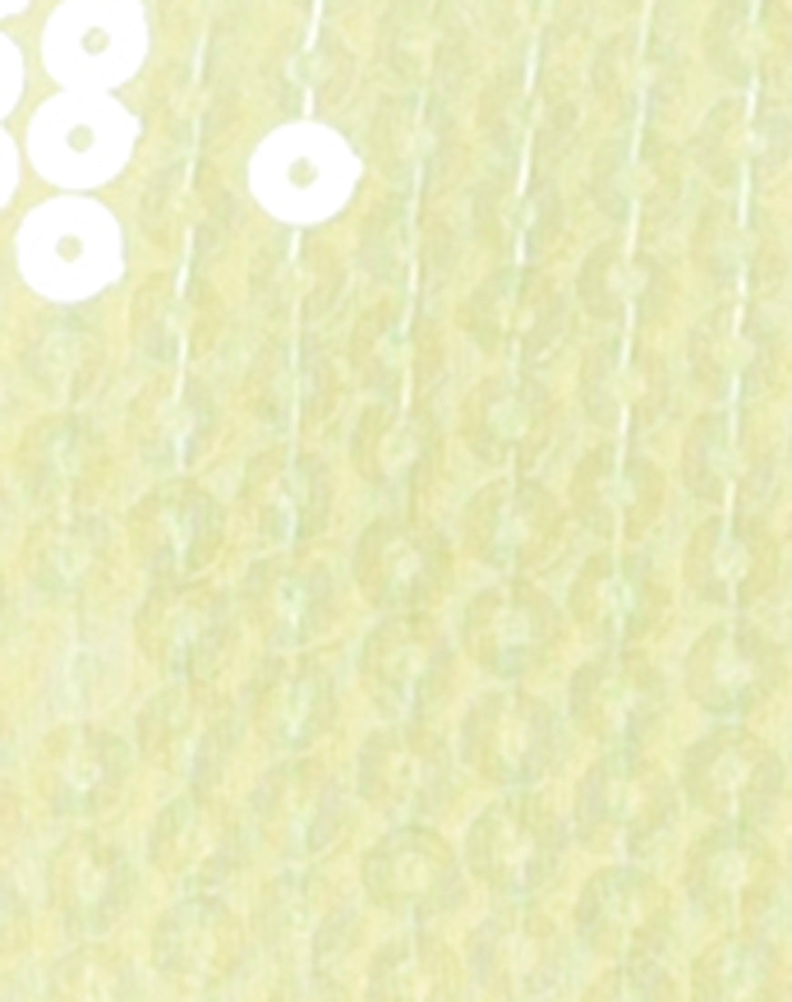 Image of Saleta Unitard in Pistachio Green with Clear Sequin