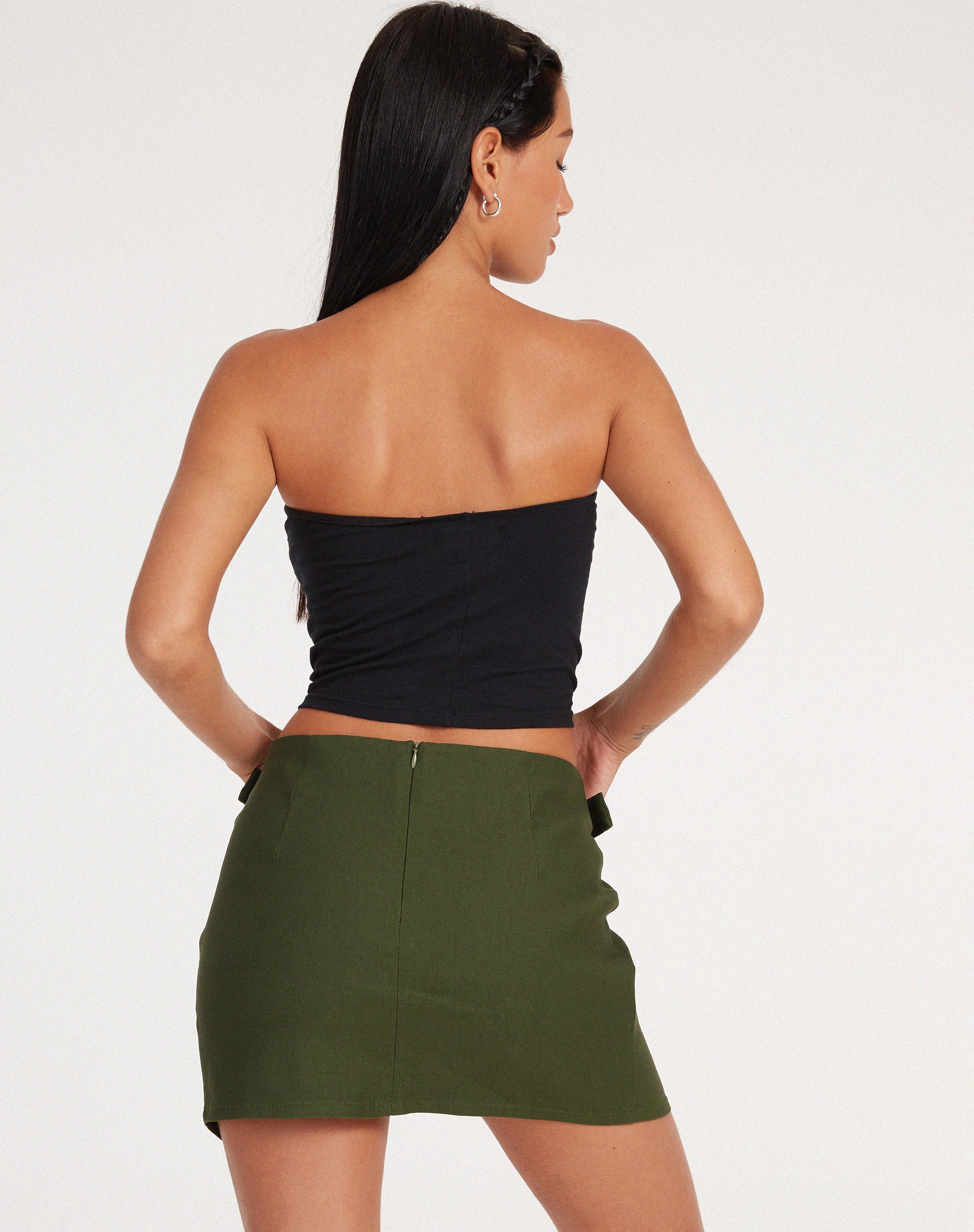 image of Salma Mini Skirt in Olive
