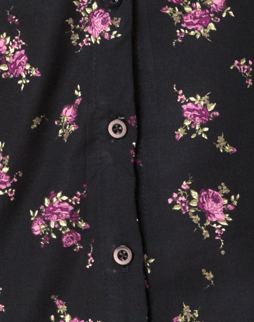 Image of Sanna Slip Dress in Sohey Rose Black