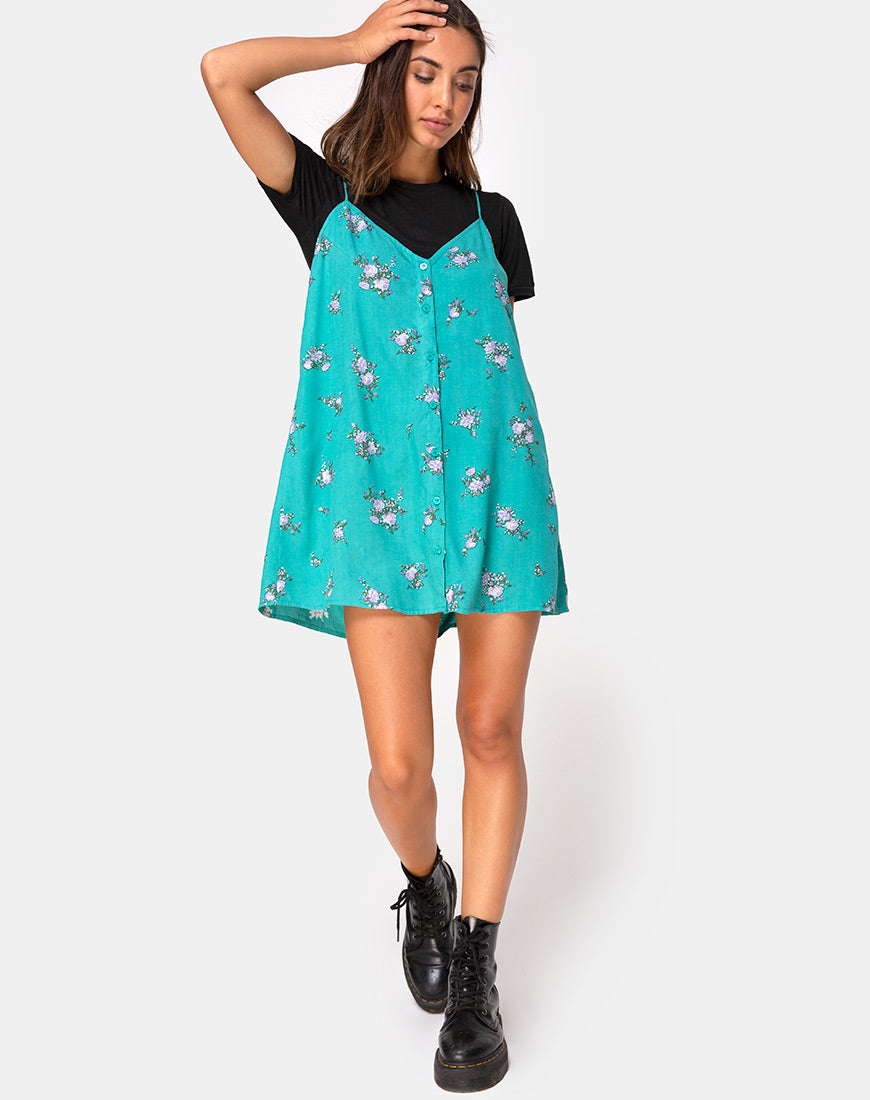 Image of Sanna Slip Dress in Soi Rose Green