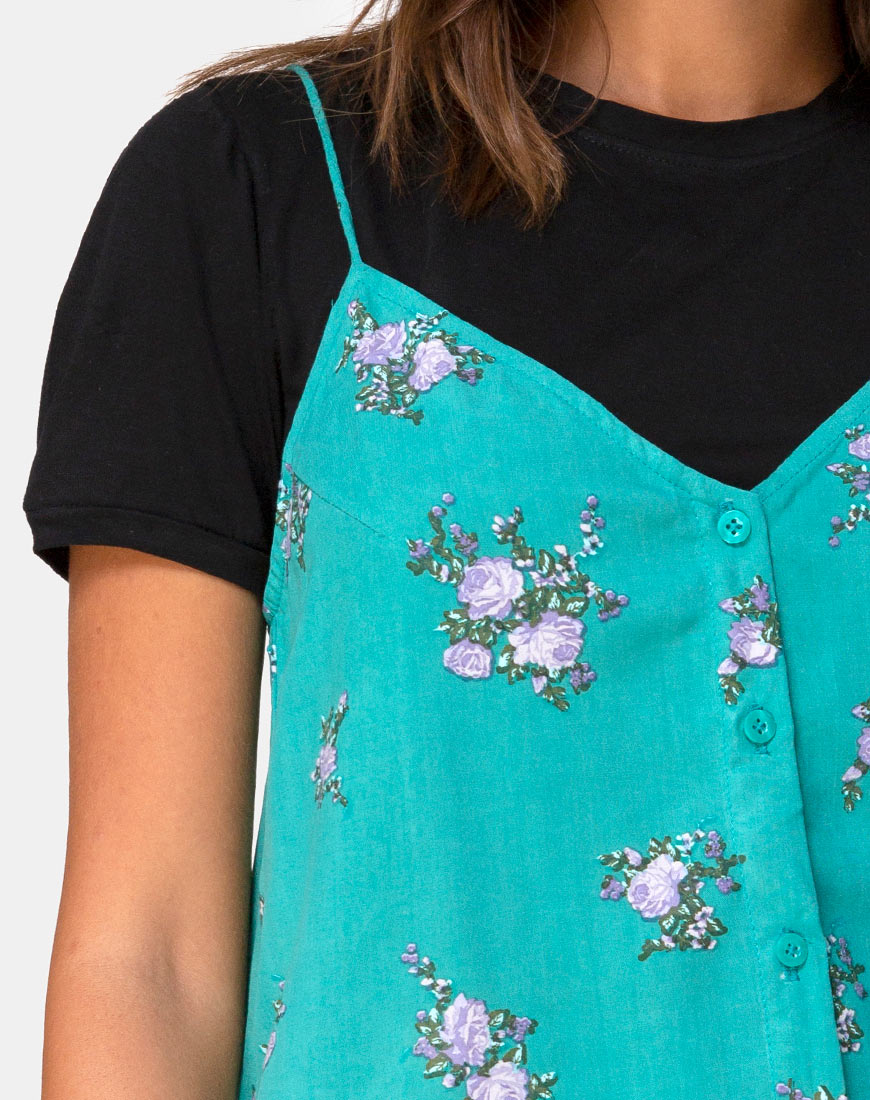 Image of Sanna Slip Dress in Soi Rose Green