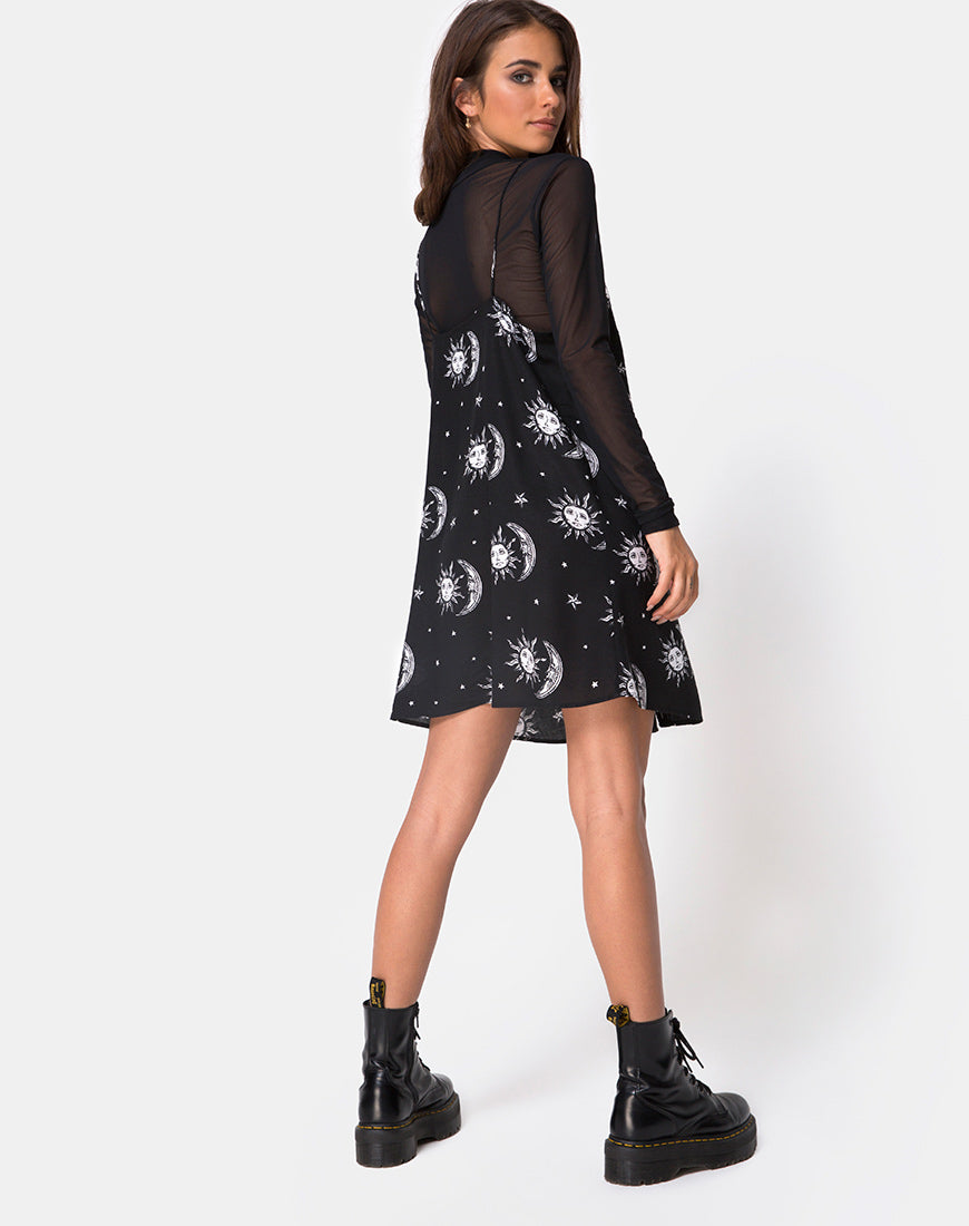 Motel rocks sun and moon dress deals