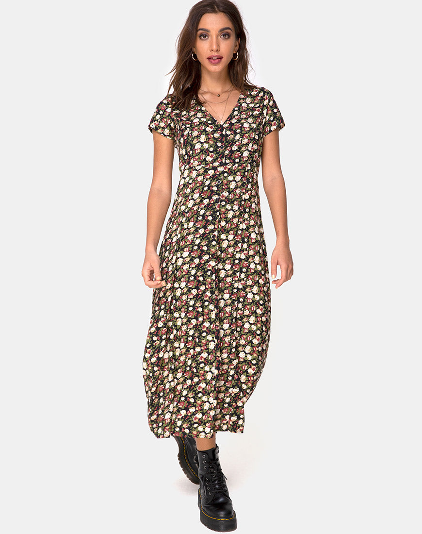 Image of Sanrin Midi Dress in Courtney Floral