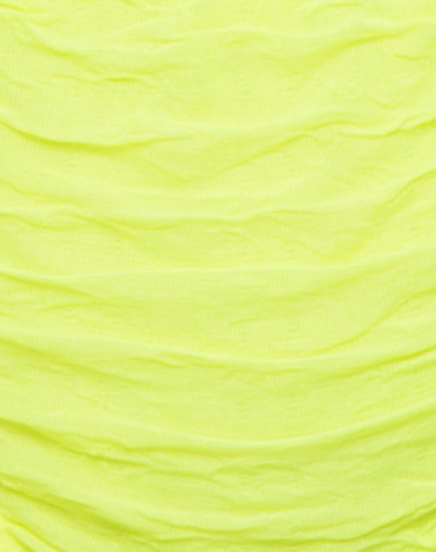 Image of Shani Bikini Top in 80s Crinkle Sour Lime