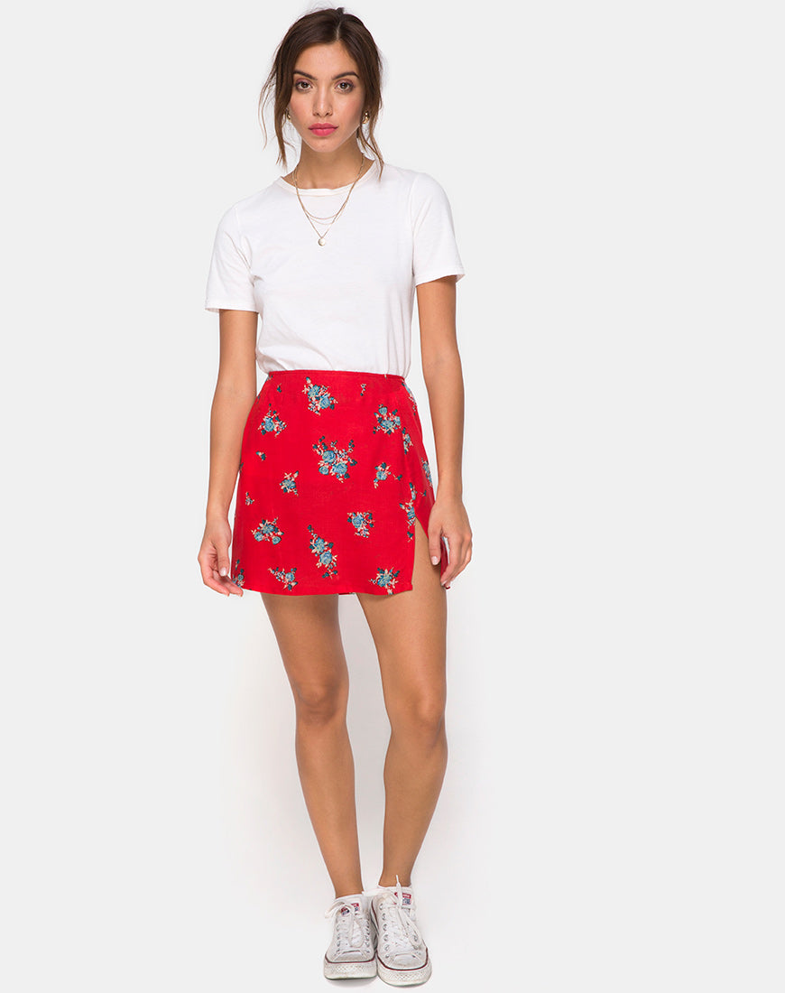 Image of Sheny Skirt in Soi Rose Red