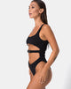 Image of Shila Cutout Swimsuit in Black Buckle