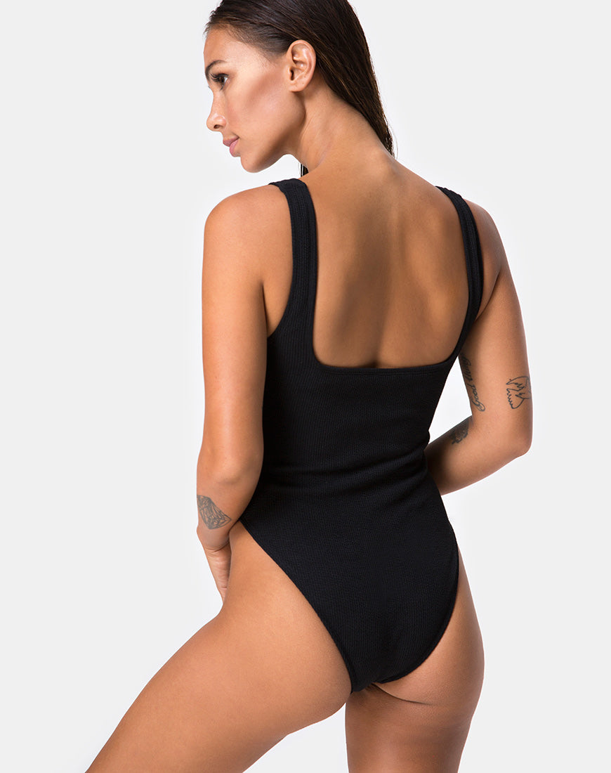 Image of Shila Cutout Swimsuit in Black Buckle