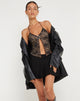 image of Shimala Butterfly Top in Lace Black