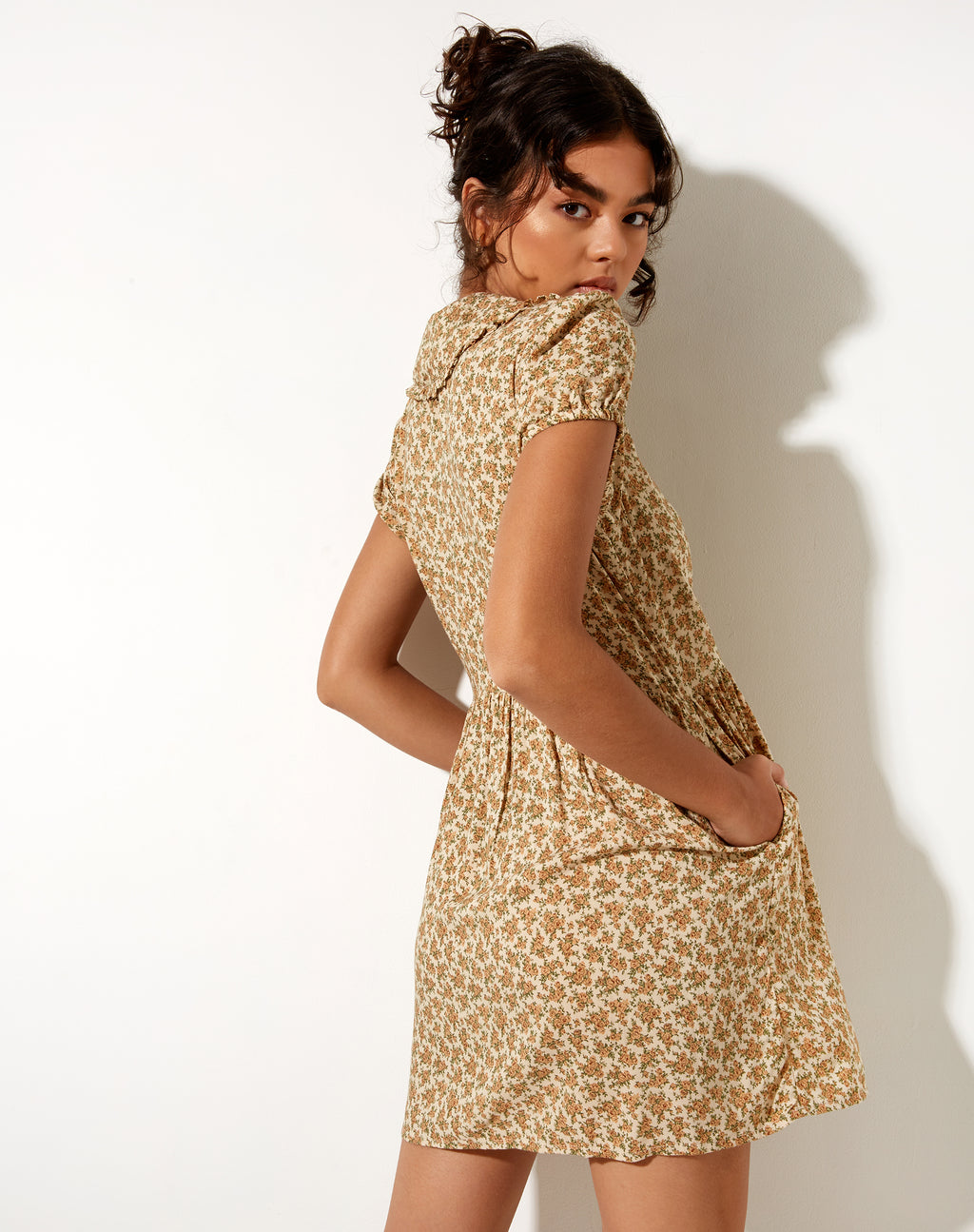 Shire Mini Dress in Washed Ditsy