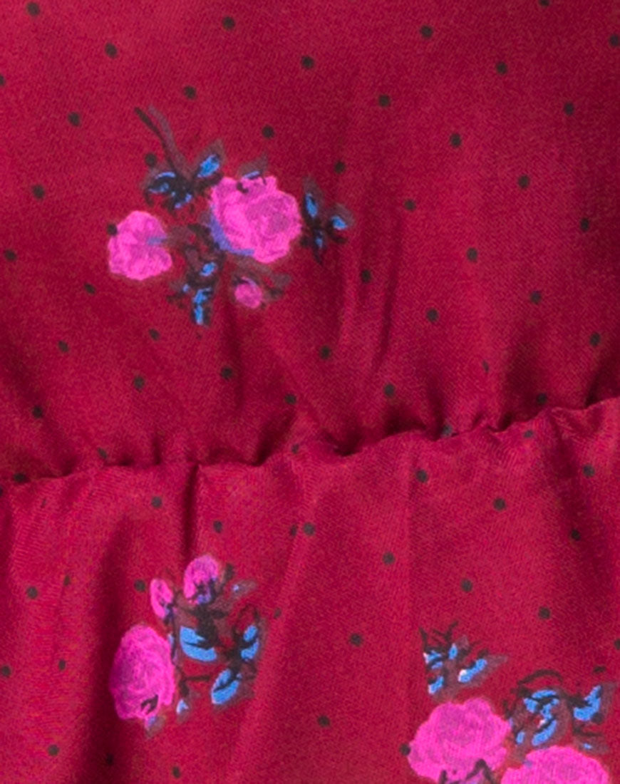 Image of Sibel Top in Magenta Rose Pink