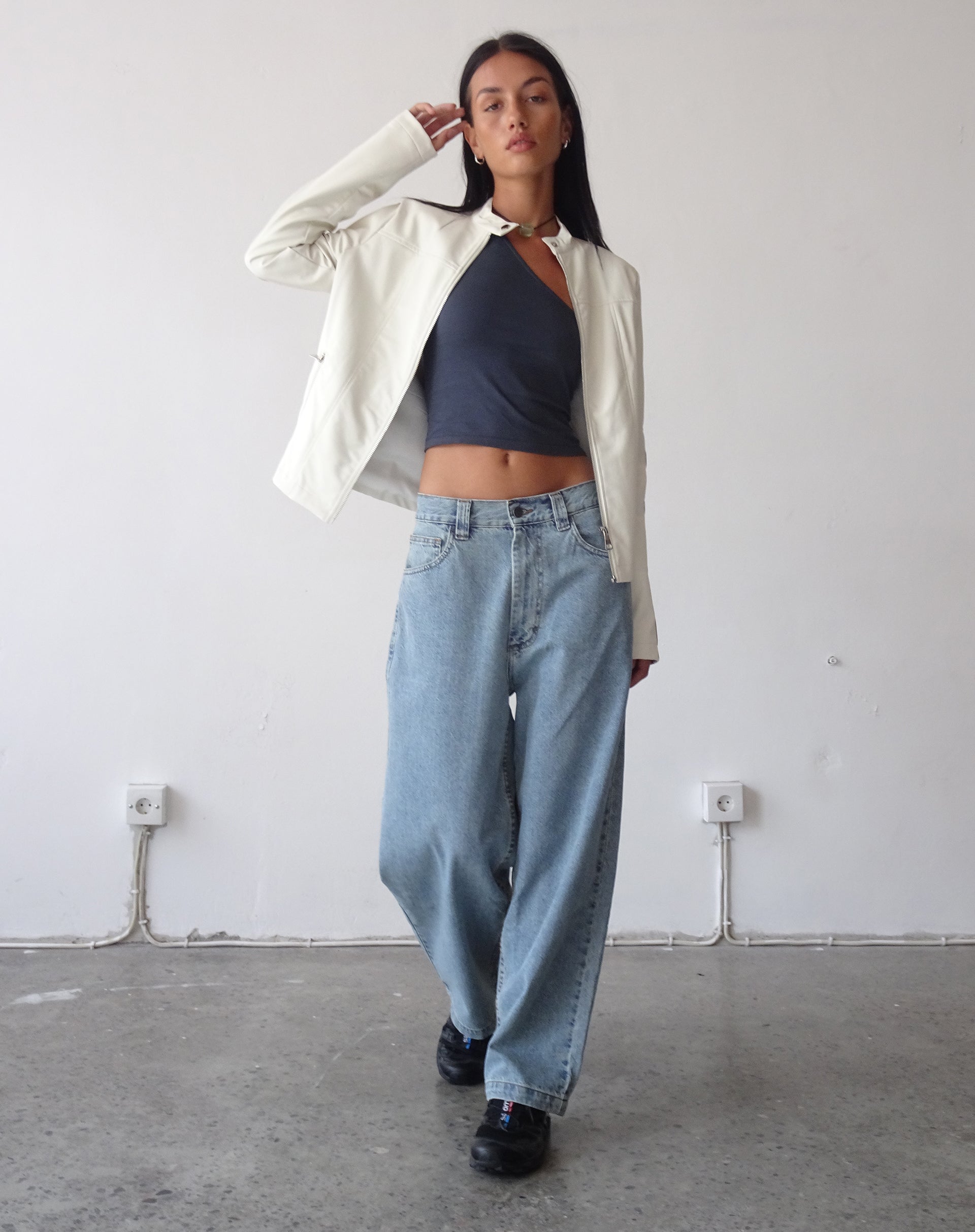 Image of Skater Low Rise Jean in Vintage Light Wash