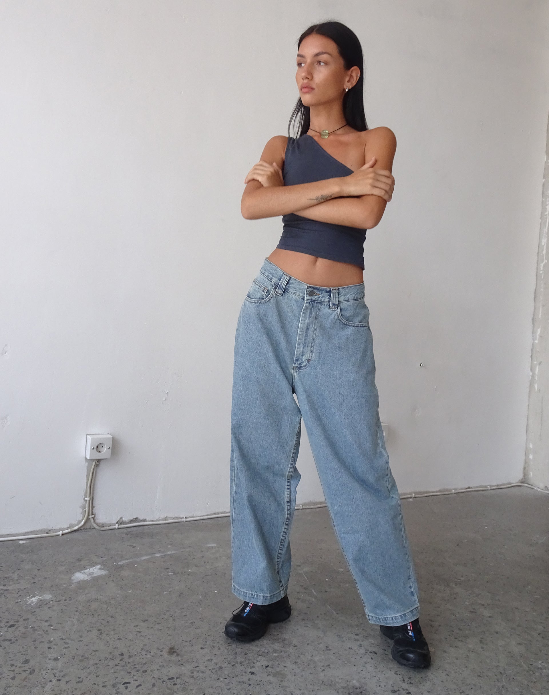 Image of Skater Low Rise Jean in Vintage Light Wash