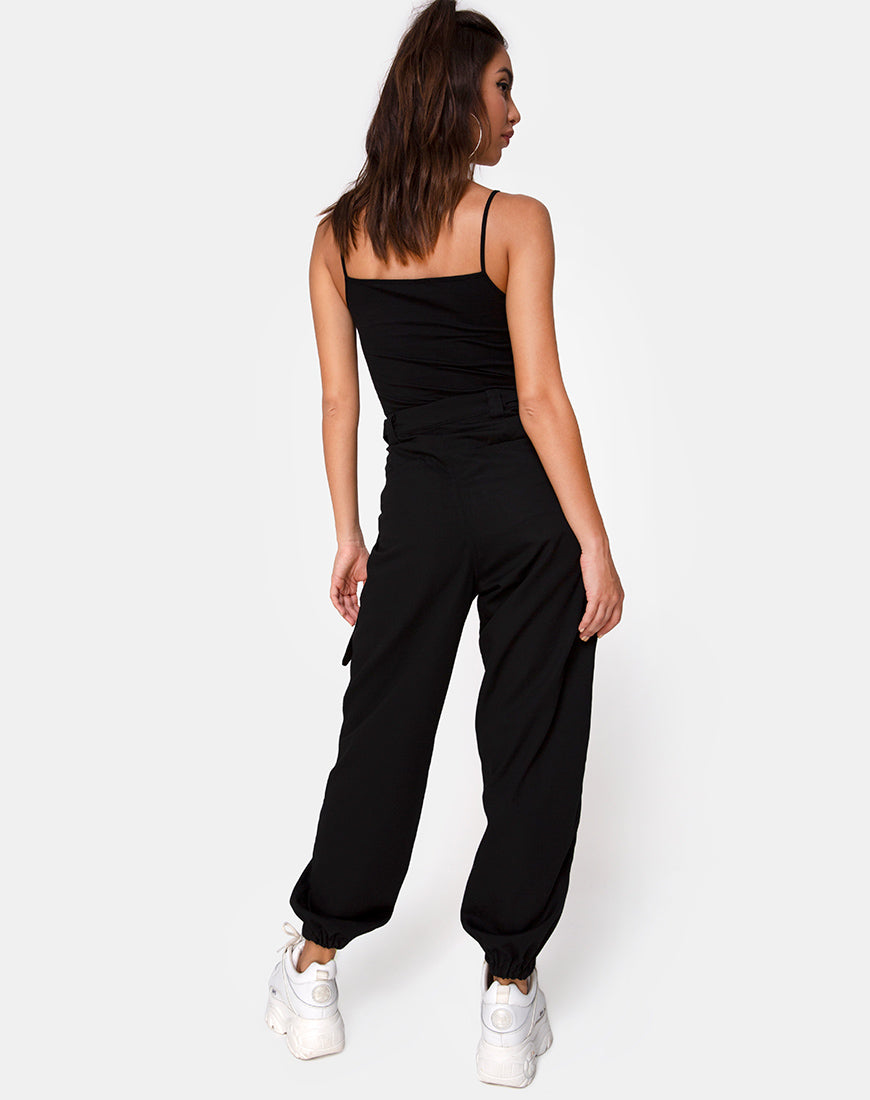 Image of Solemo Bodice in Black with Diamante Hotfix