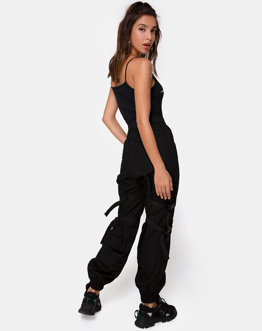 Image of Solemo Bodice in Black with White Tribal