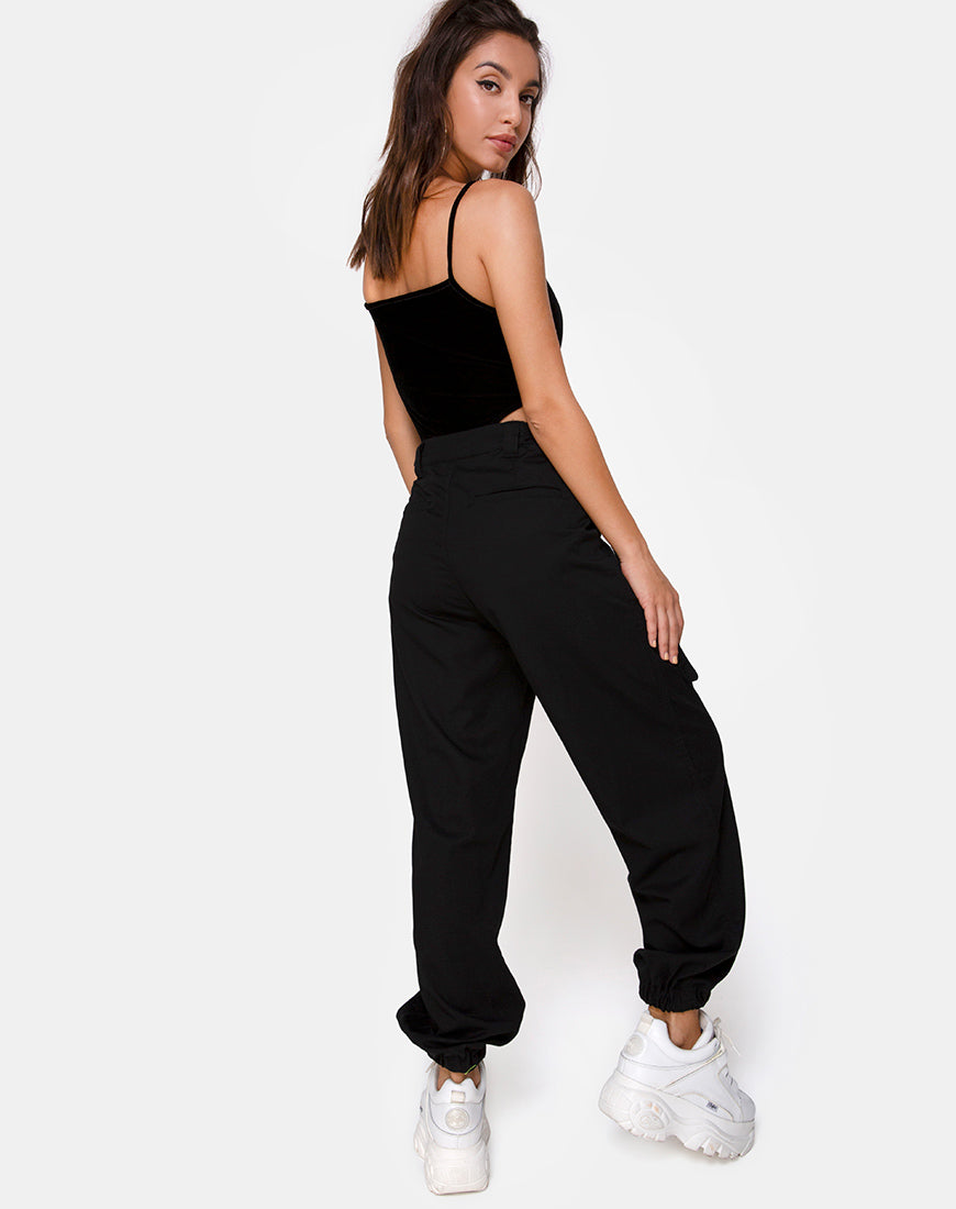 Image of Solemo Bodice in Black with Angel Diamante Hot Fix