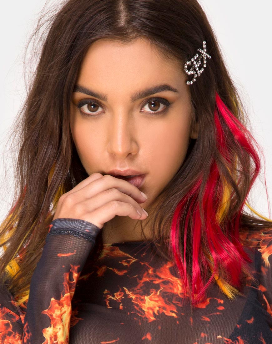 Hair Extension in Rebel Red by The Unicorn Glow