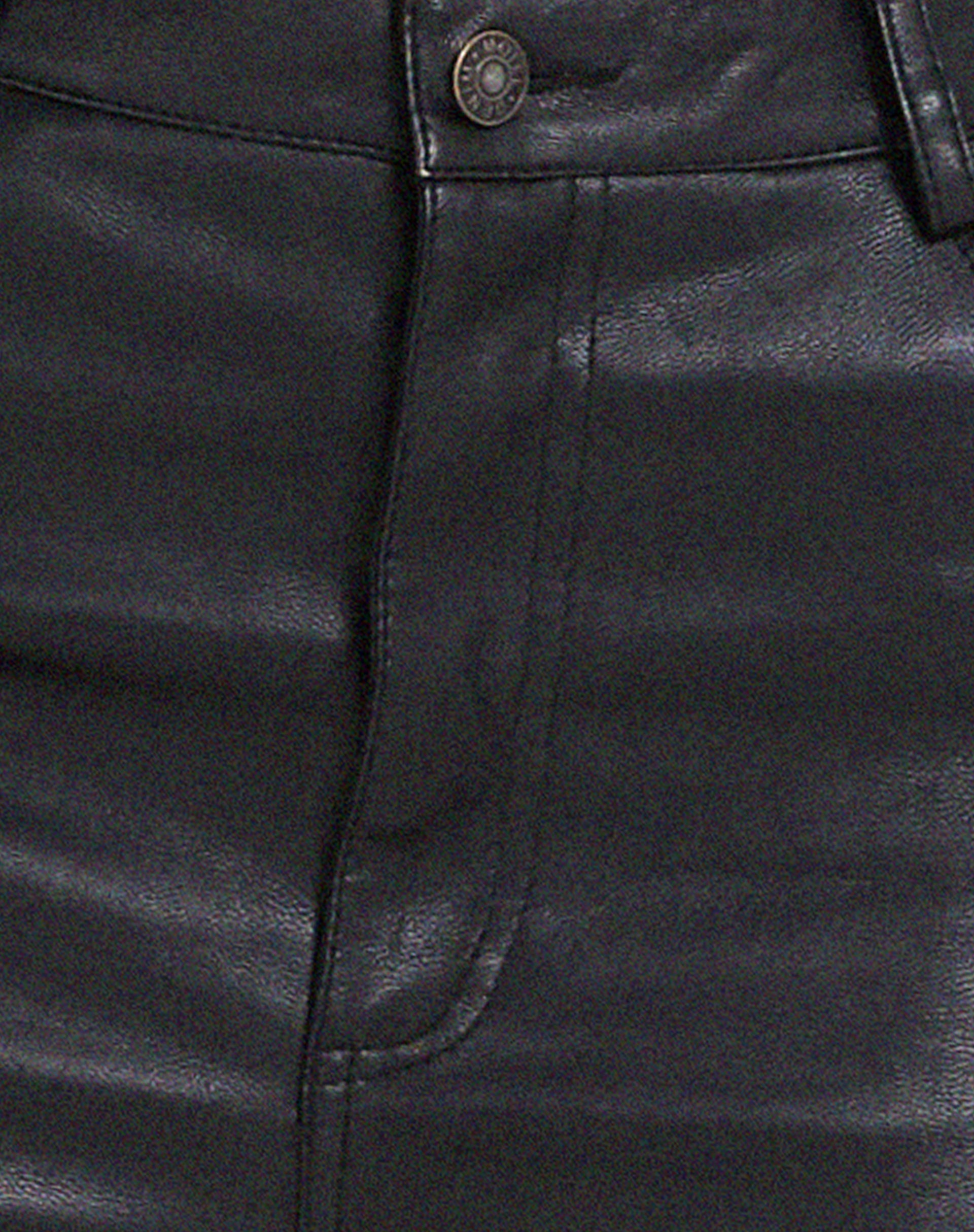 Wide Leg Black Pu Trouser | Zova – motelrocks.com