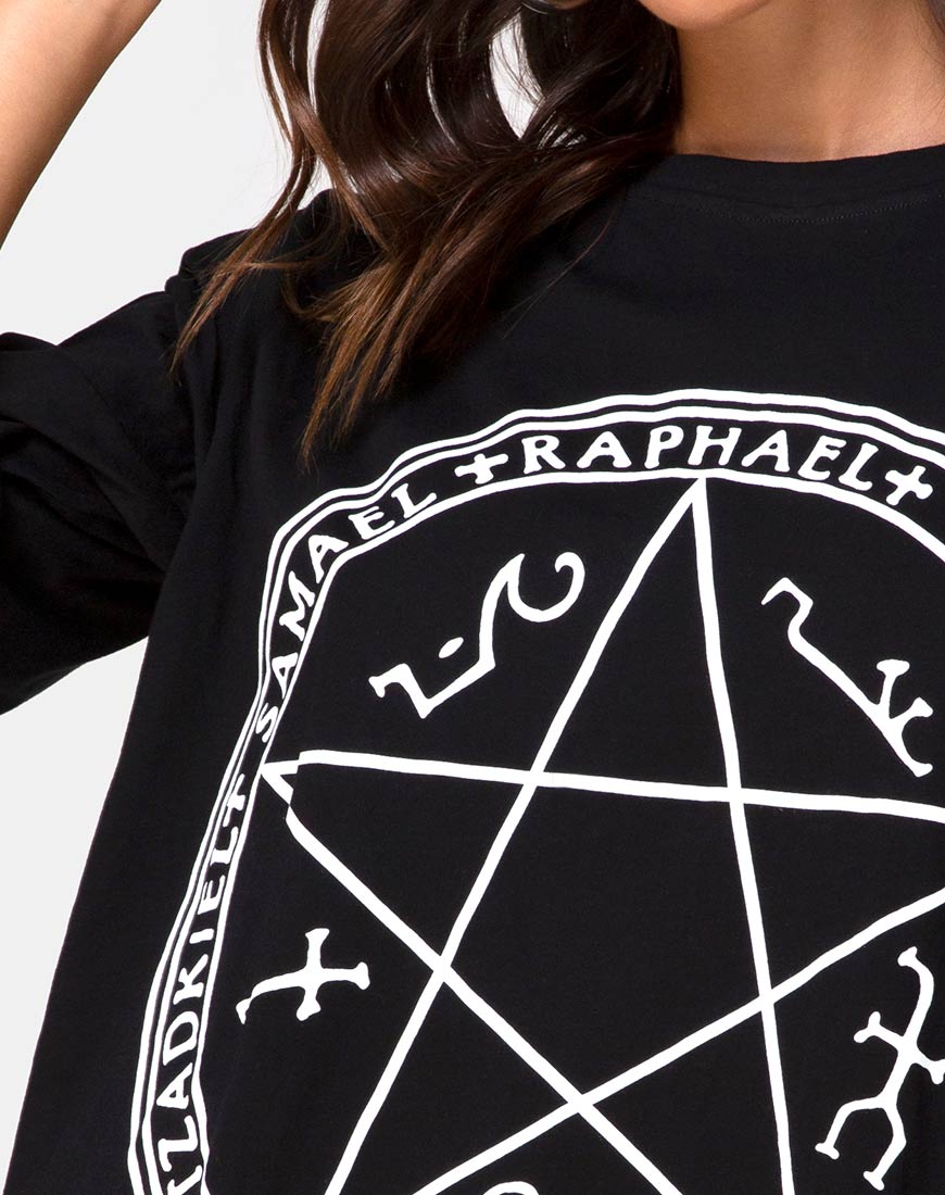 Image of Sunny Kiss Tee in Black Devil Trap