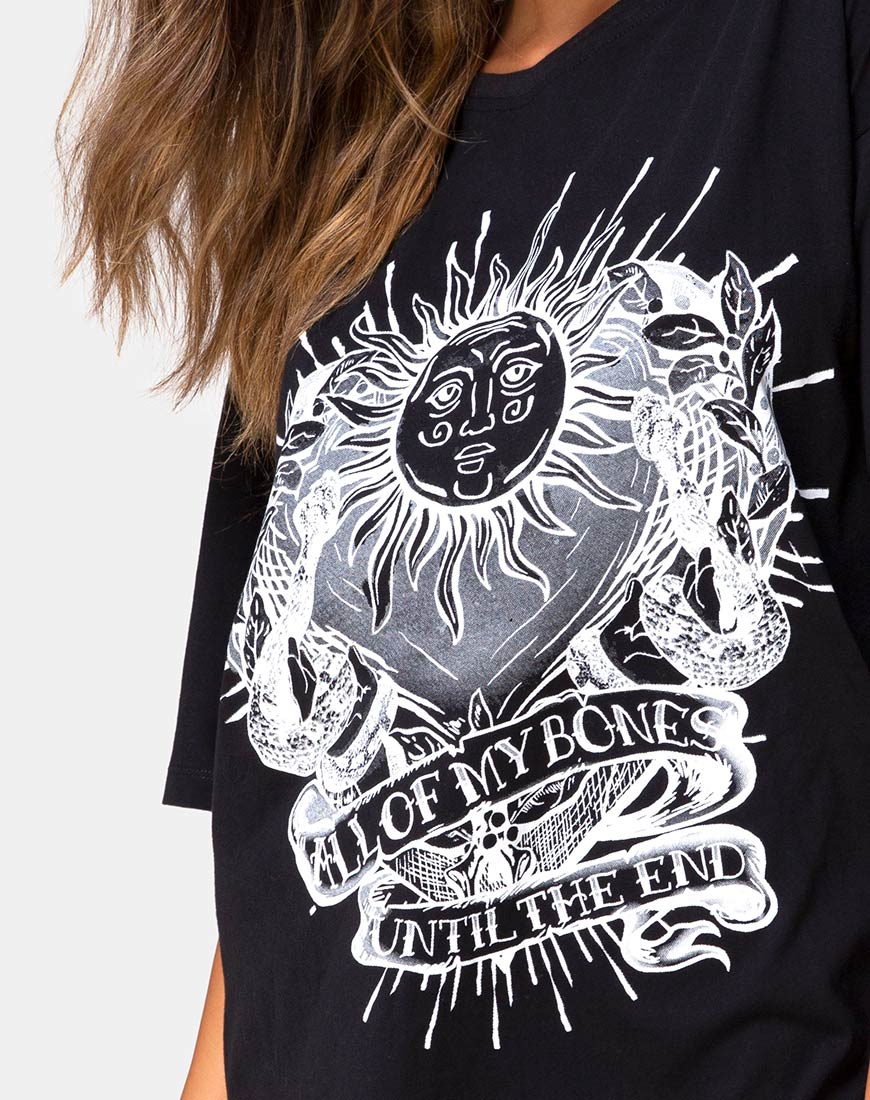 Image of Sunny Kiss Tee in Black All of My bones