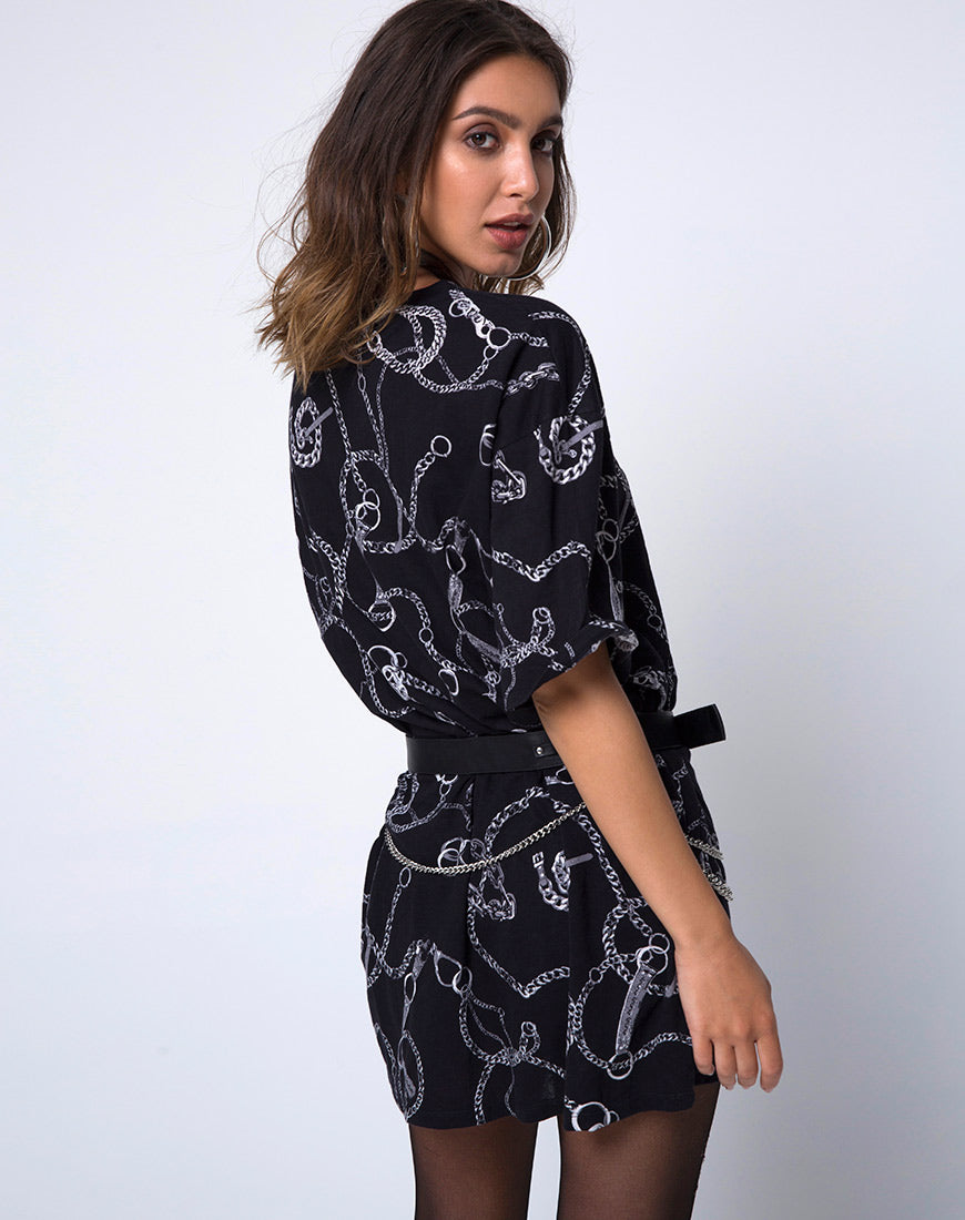 Sunny Kiss Tee in Oversize Sun Moon and Stars