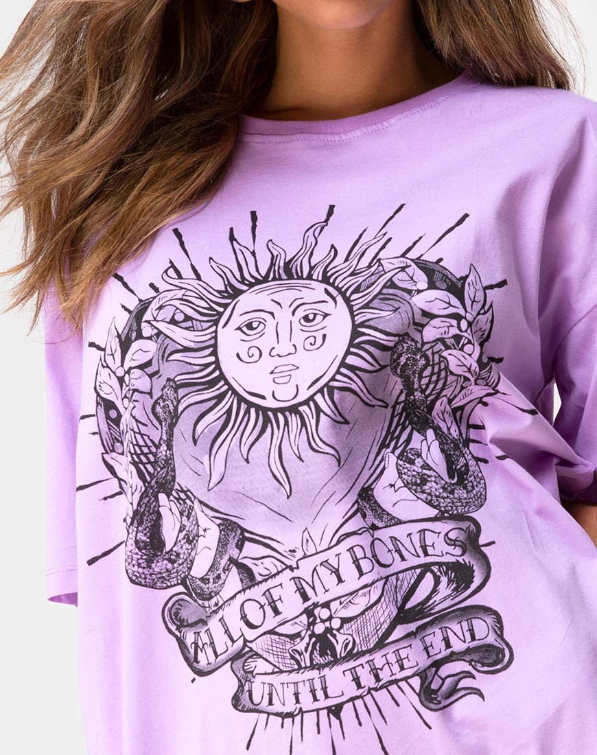 Image of Sunny Kiss Tee in Lilac All of My Bones