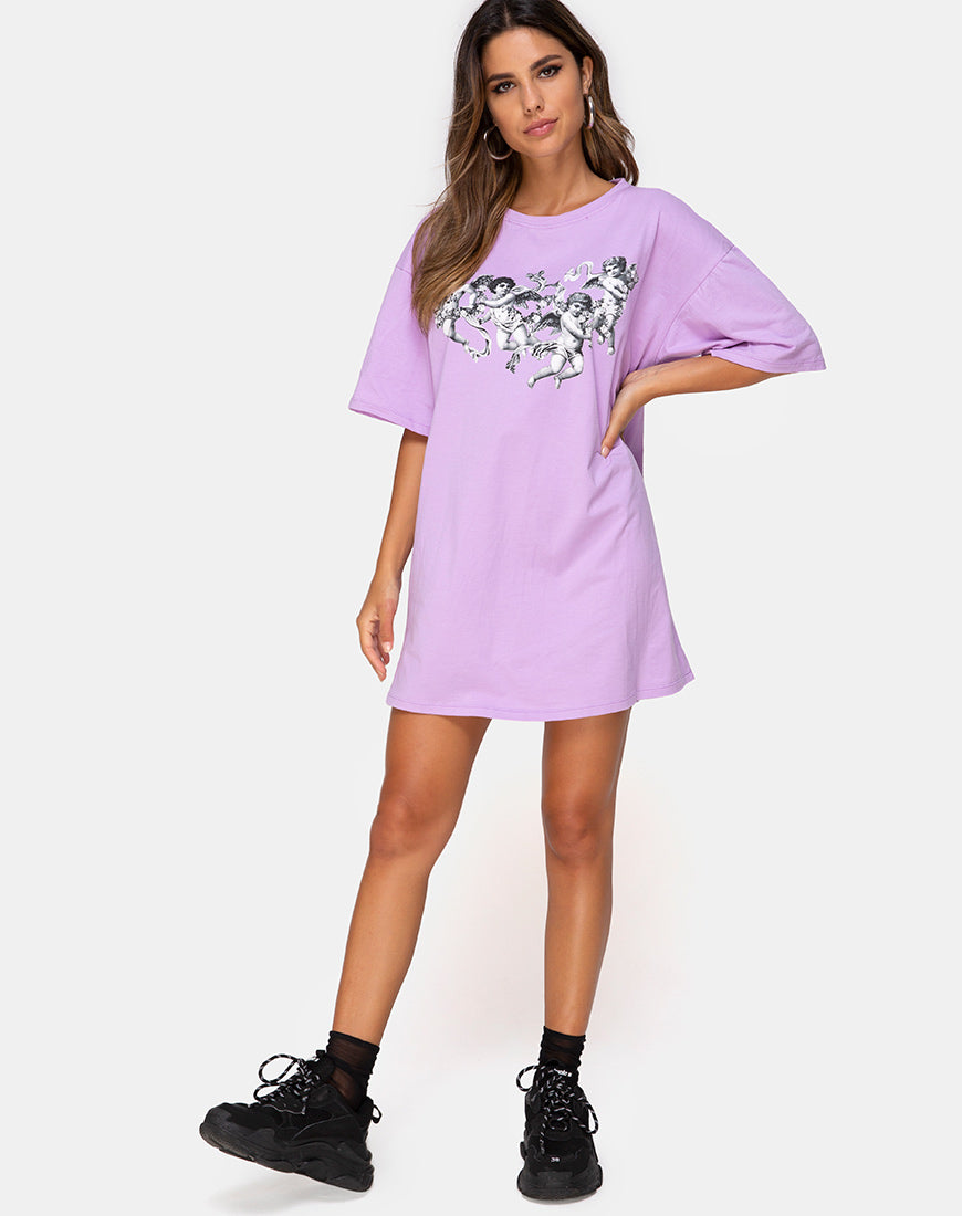Image of Sunny Kiss Tee in Lilac Cherub