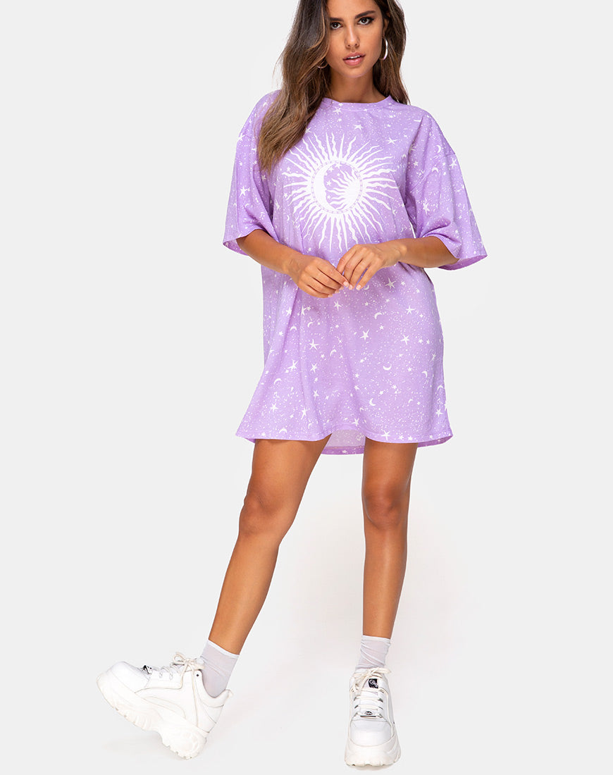 Image of Sunny Kiss Tee in Lilac Cosmo