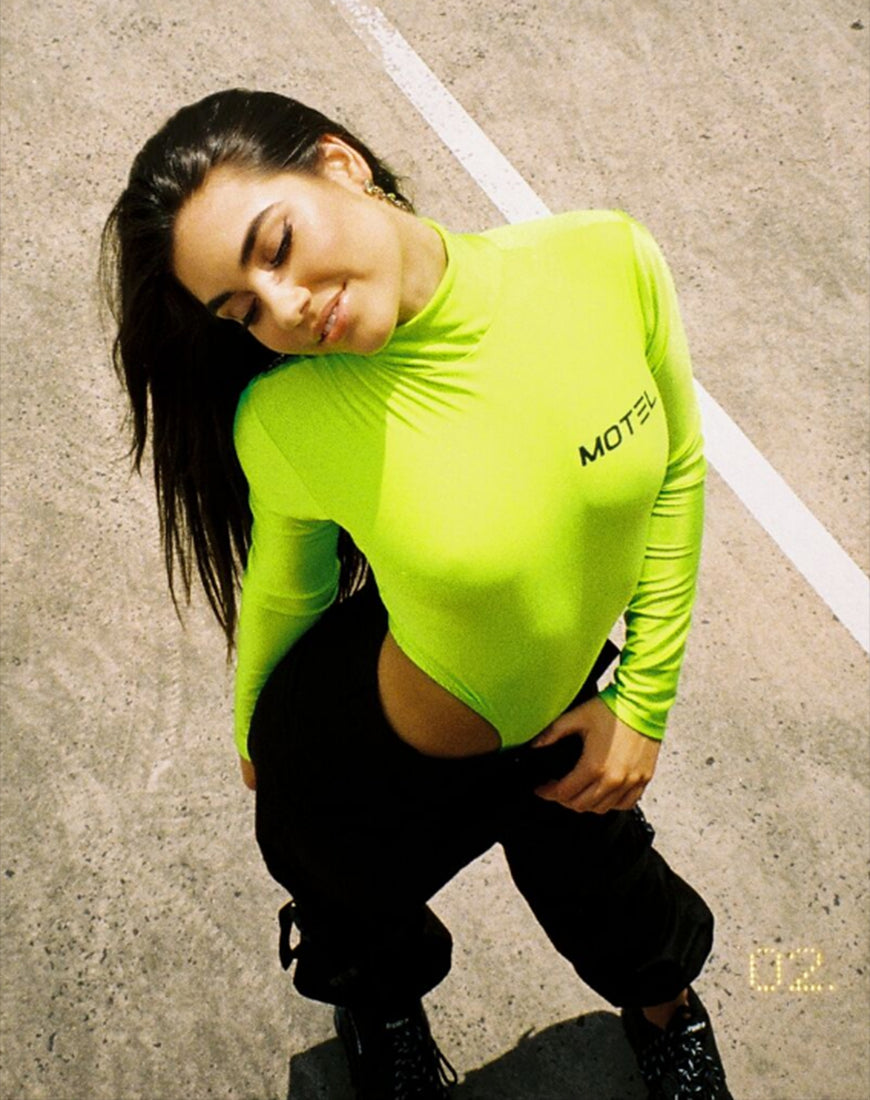 Zepani Bodice in Nylon Green Motel