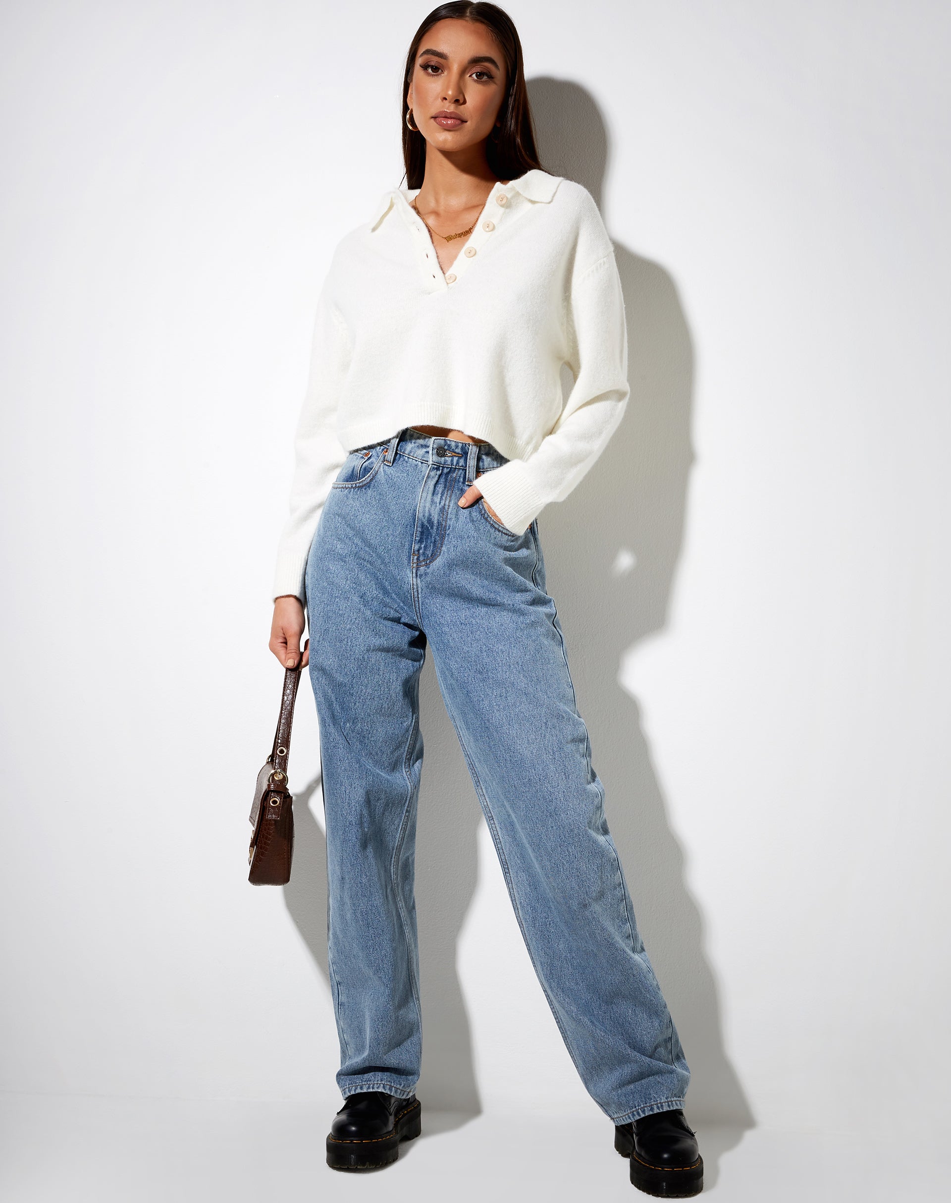 Image of Tallis Jumper in Knit Ivory