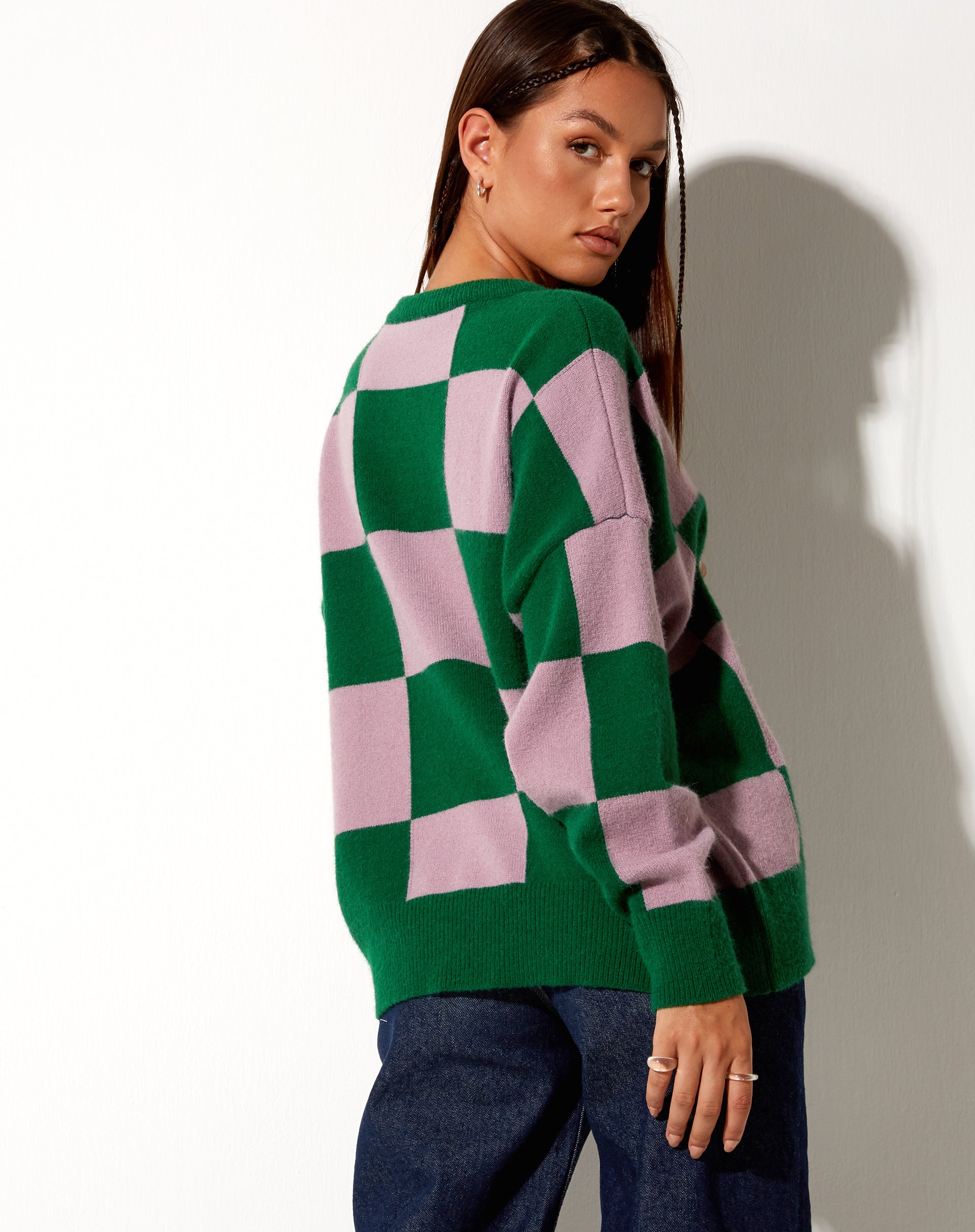 Green pink sweatshirt discount