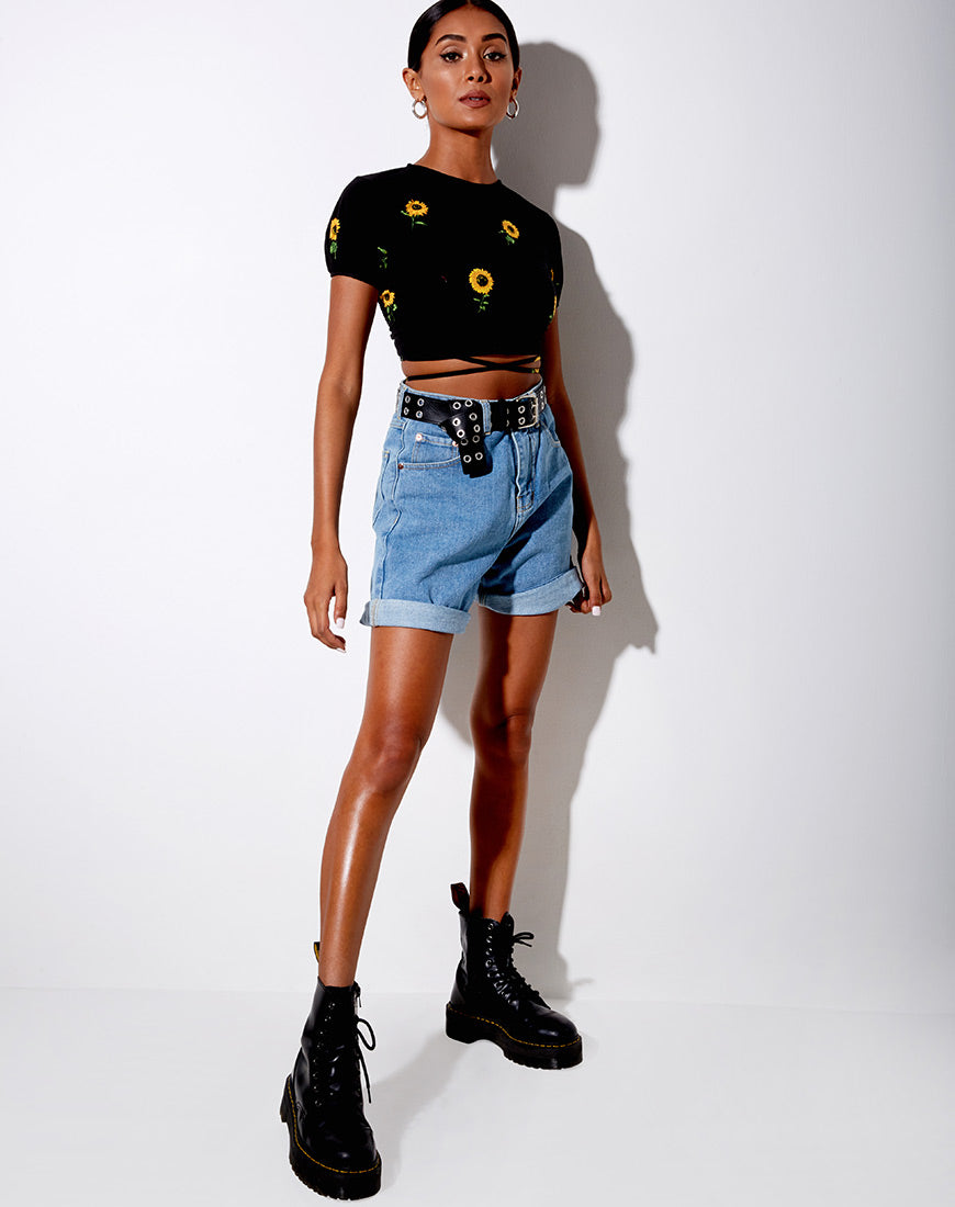 Image of Tasya Top in Ditsy Sunflower