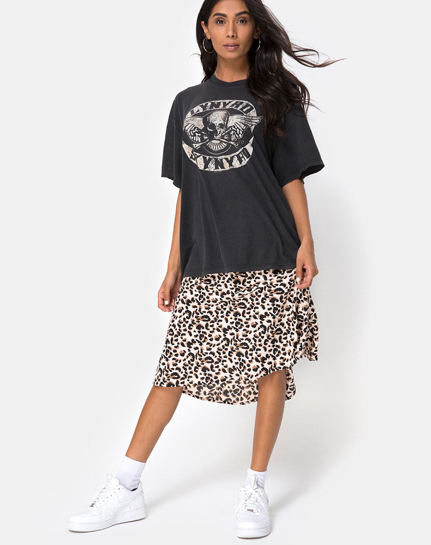 Image of Tauri Midi Skirt in Pink Panther