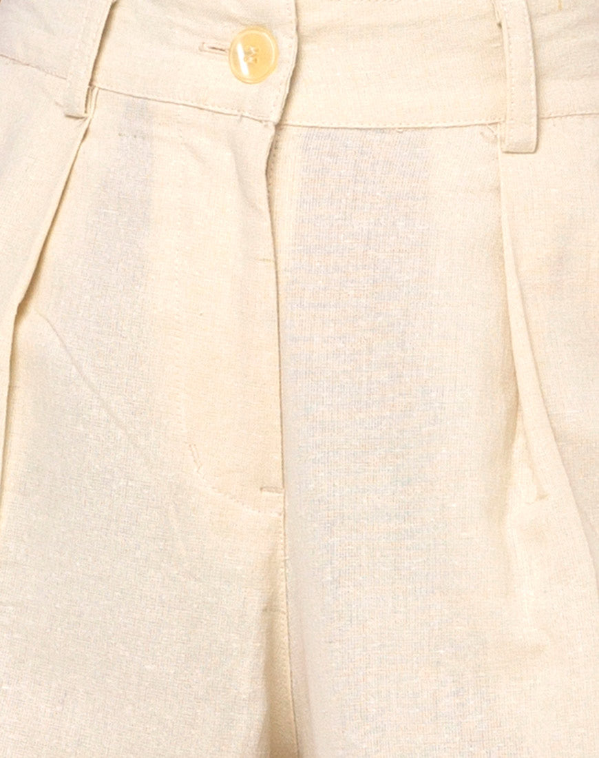 Image of Yeva Flare Trousers in Ecru