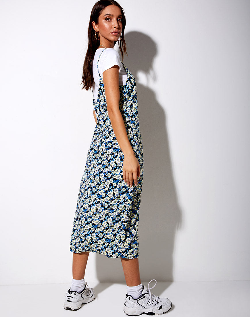 Image of Theda Midi Dress in Aster Blue