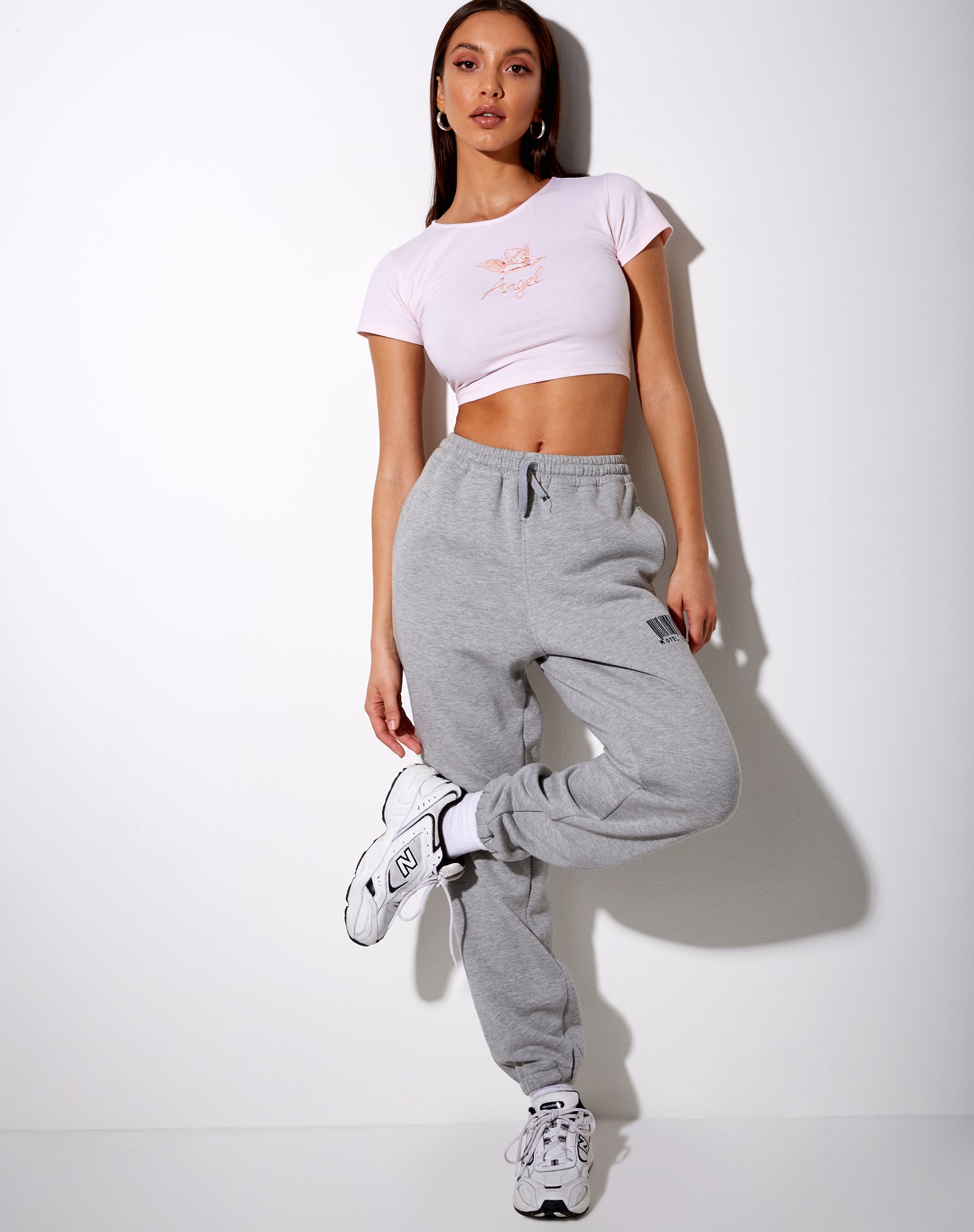 Image of Tindy Crop Top in Blush Pink Angelo “Angel” Embro