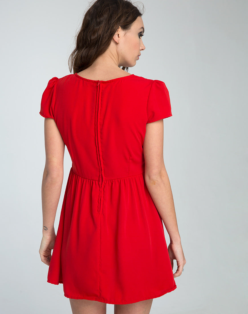 Topi Skater Dress in Red